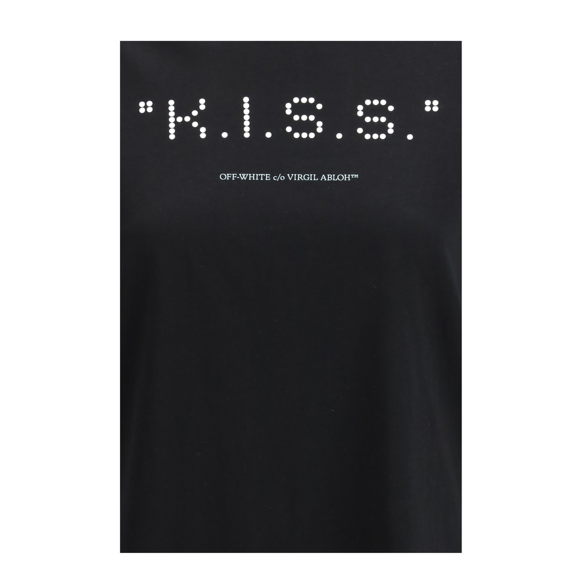 MAYFEYR - Off-White - Kiss Quote T Shirt - 2AA089S26JER007W003