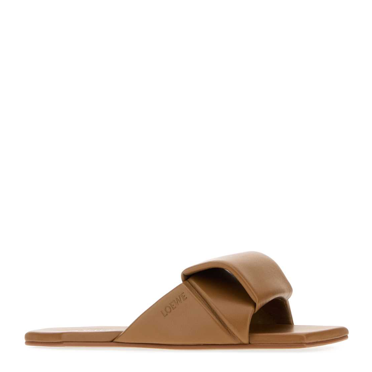MAYFEYR - Loewe - Origami Slide Camel Leather Slippers - L815465XBDMOCHA