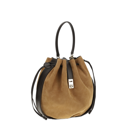 MAYFEYR - Ferragamo - Hug Buckle Bucket Bag - 792881006