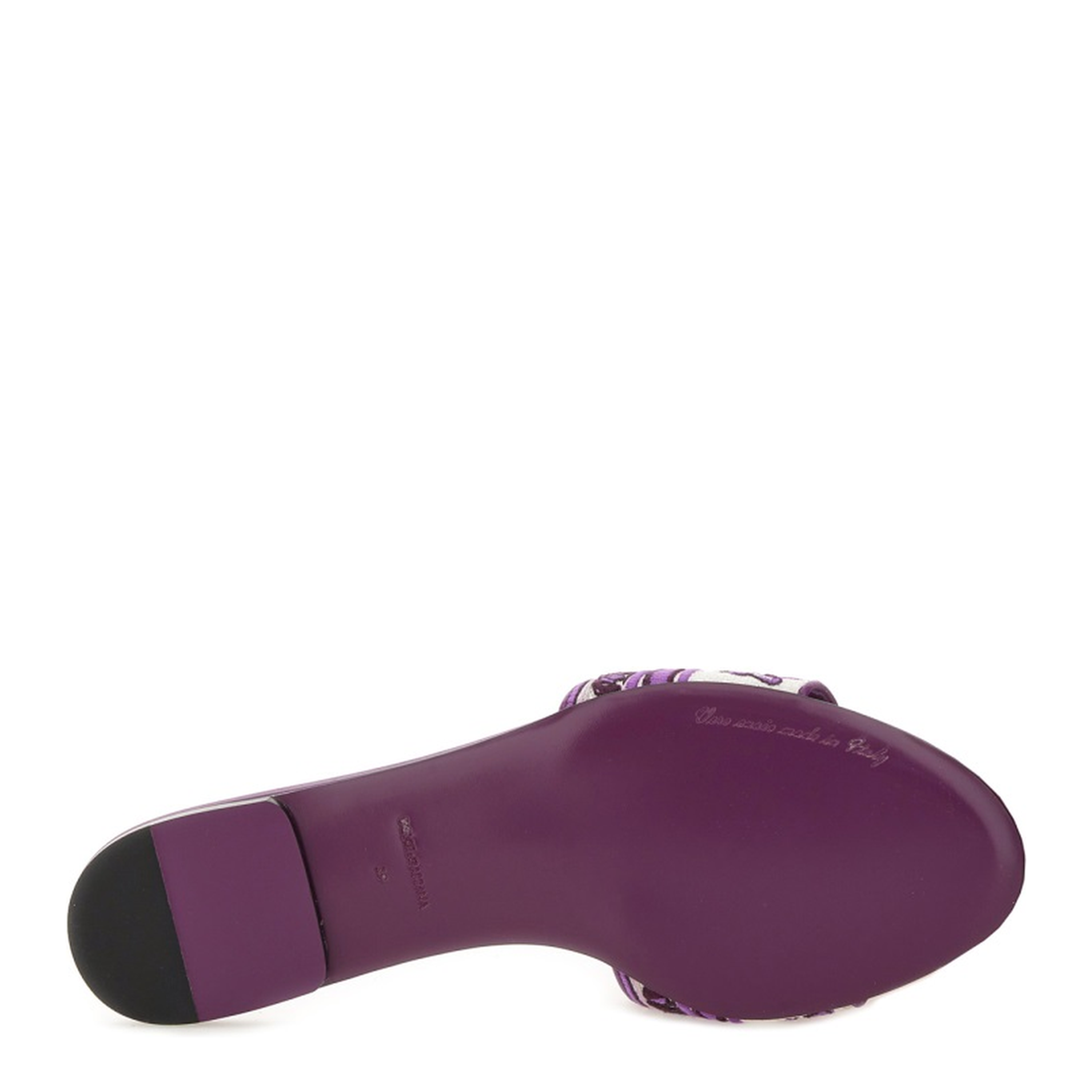 Embroidered Slides in Multicolor