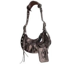 Le Cagole XS Shoulder Bag, Silver Hardware