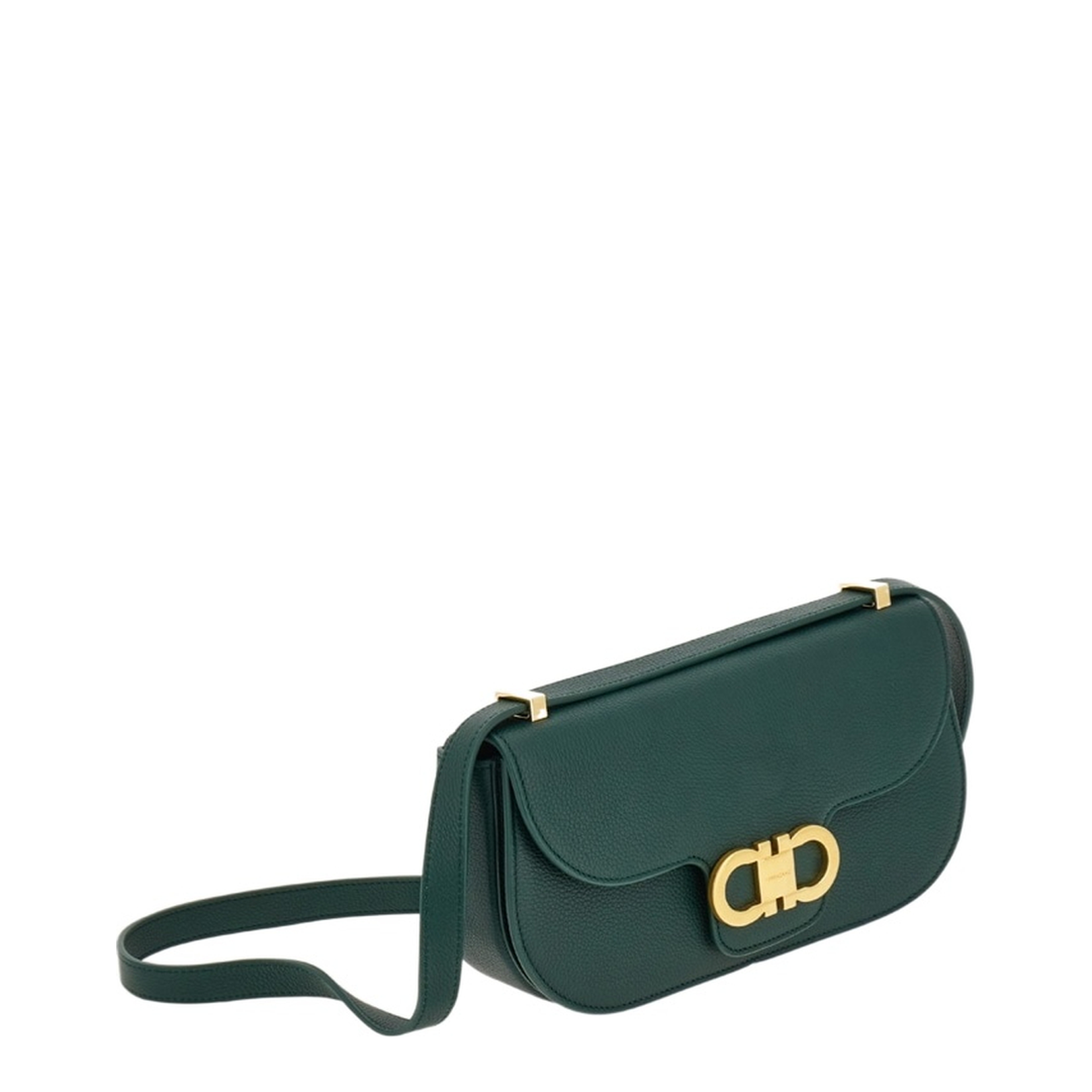 Double Gancini Mini Crossbody Bag