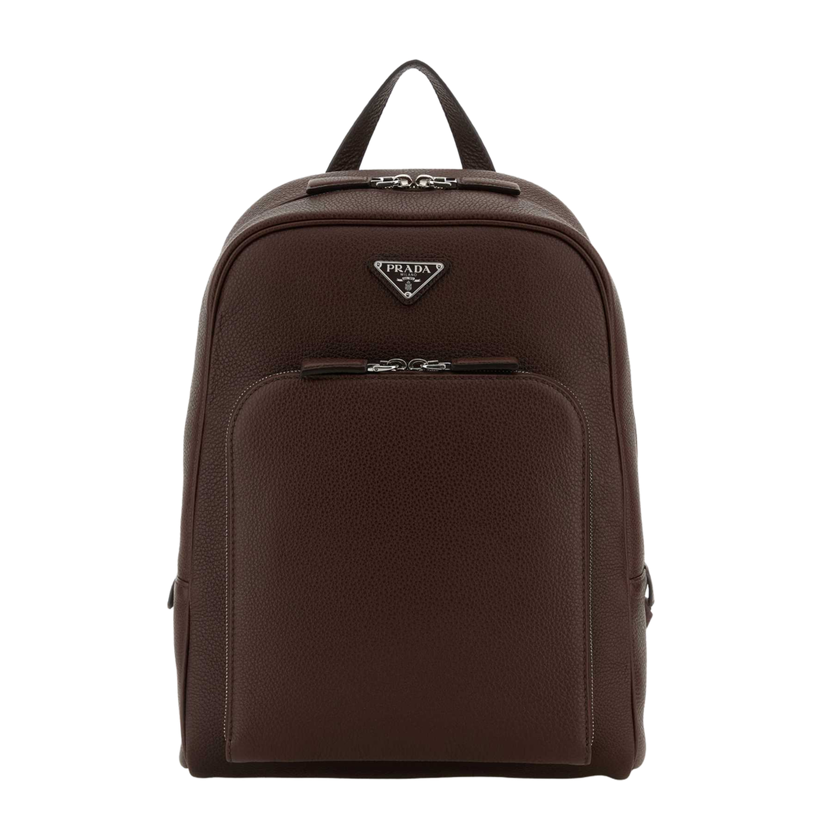 Brown leather backpack