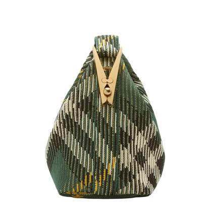 Embroidered Nylon Mini Peg Handbag