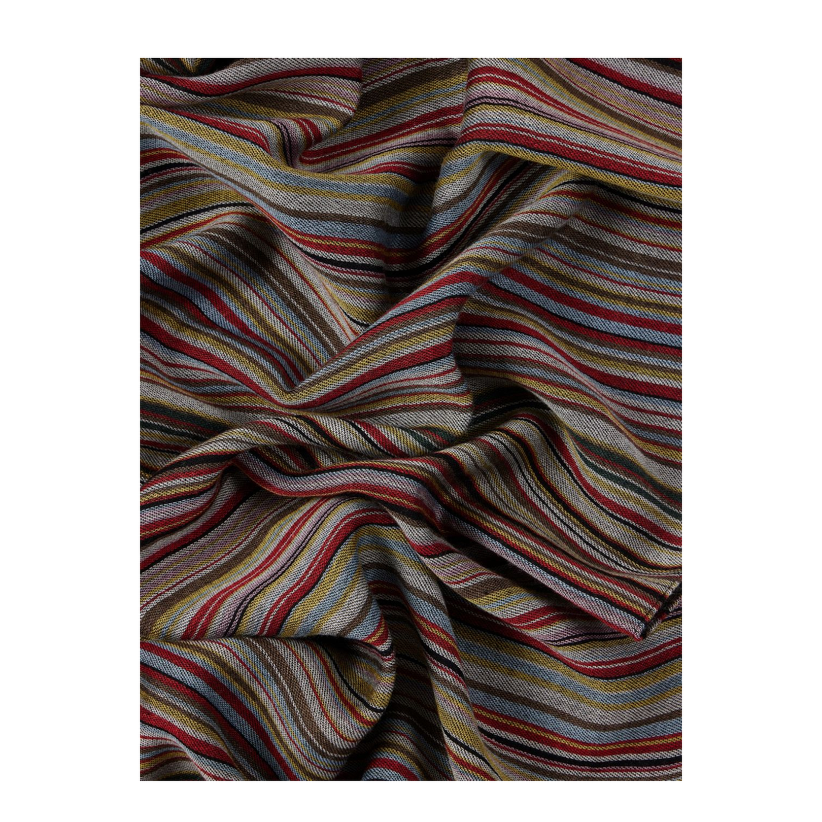 Dark Red Frayed Edge Wraparound Scarf