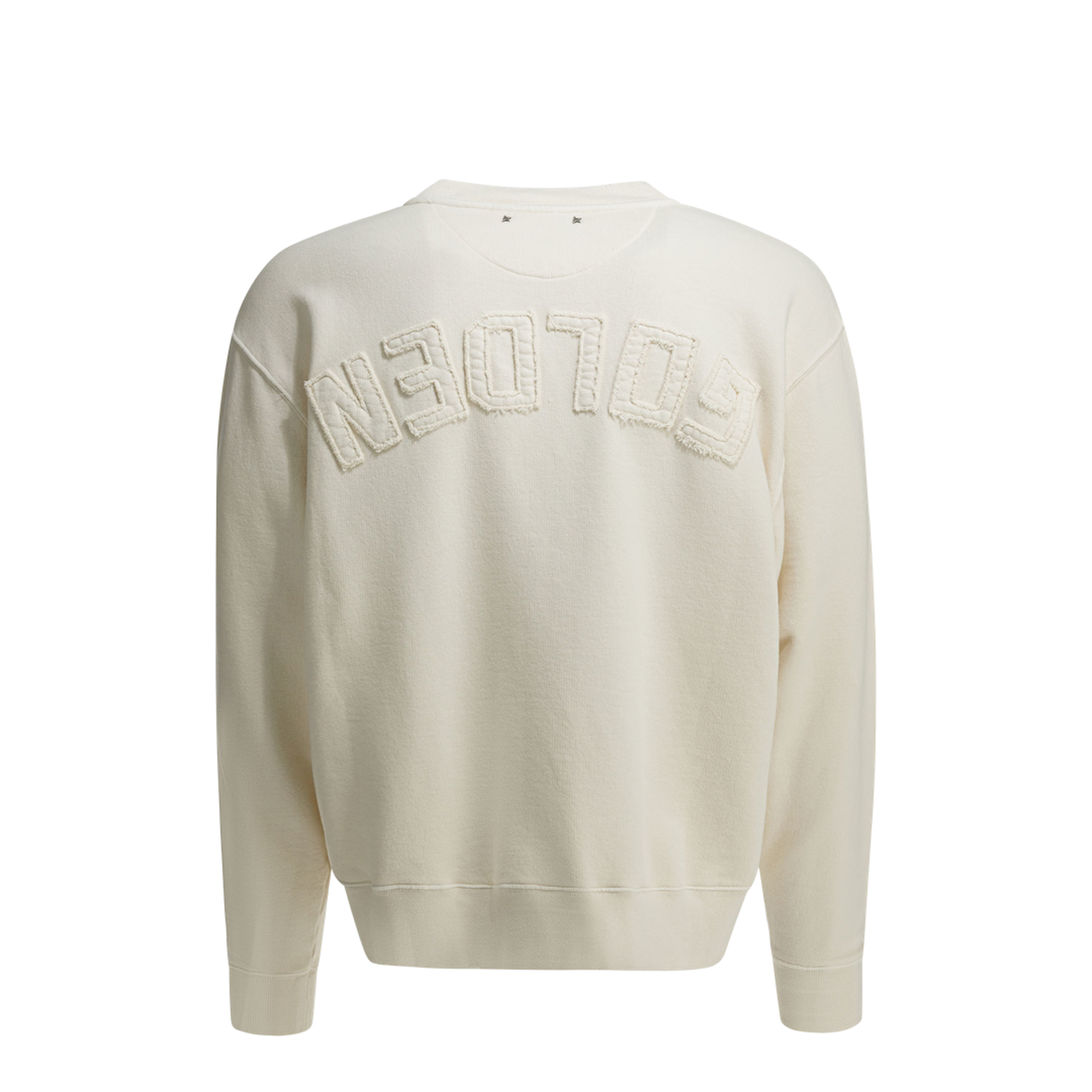 MAYFEYR - Golden Goose - Crewneck Sweatshirt With Reverse Logo - GUP01872P00157911560