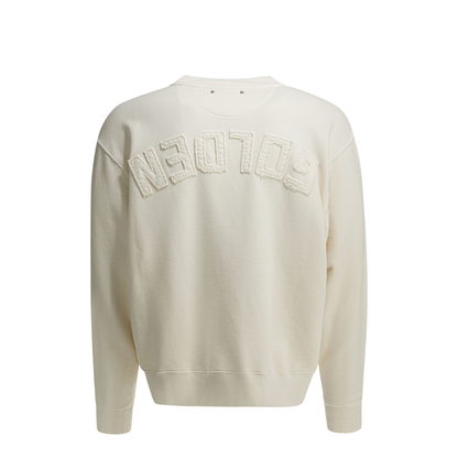 MAYFEYR - Golden Goose - Crewneck Sweatshirt With Reverse Logo - GUP01872P00157911560