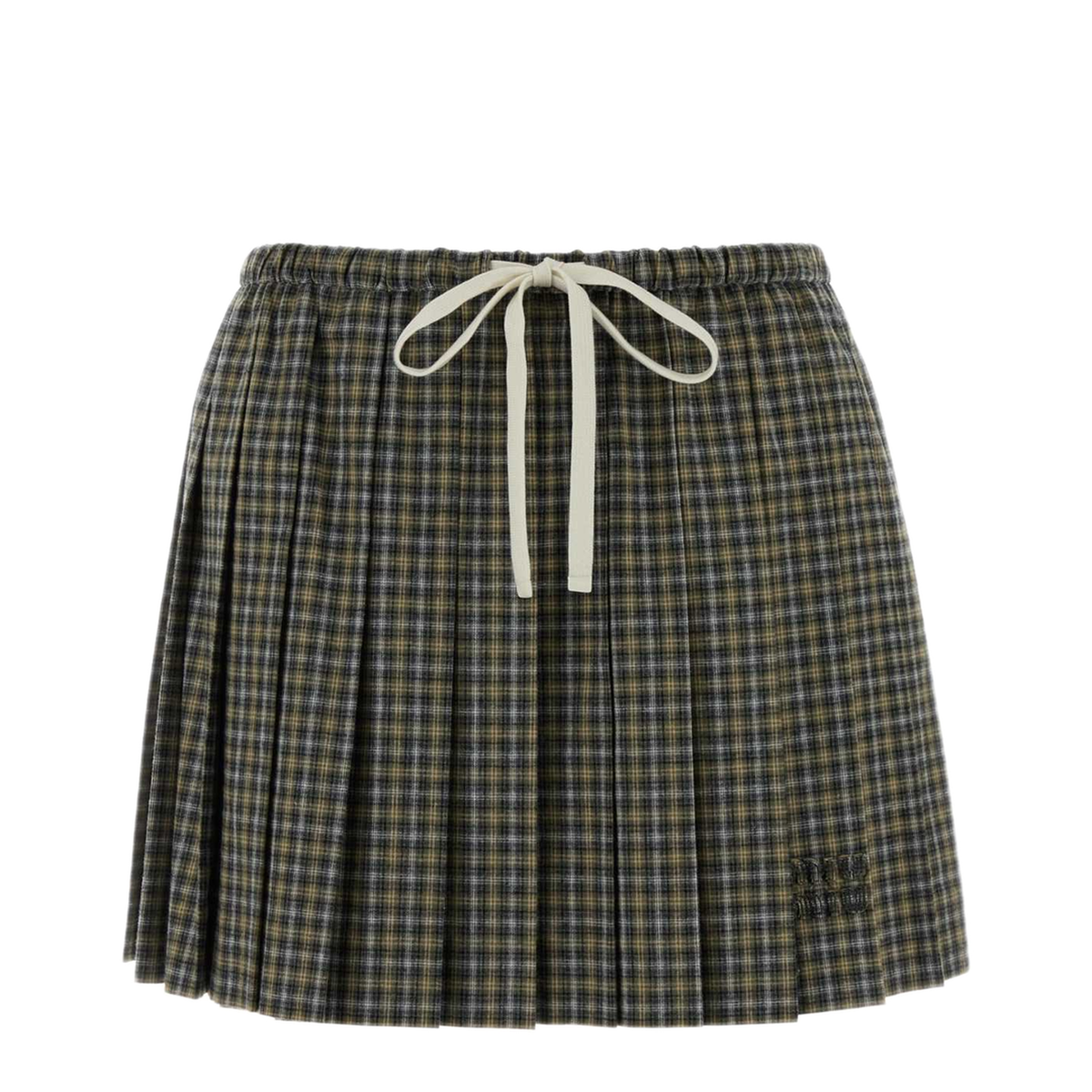 MAYFEYR - Miu Miu - Embroidered Flannel Skirt - MG2752SOOO6210F068U