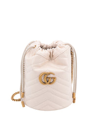 GG Marmont Bucket Bag, Gold Hardware