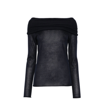 MAYFEYR - Roberto Collina - Off The Shoulder Silk Blend Sweater - A0208210