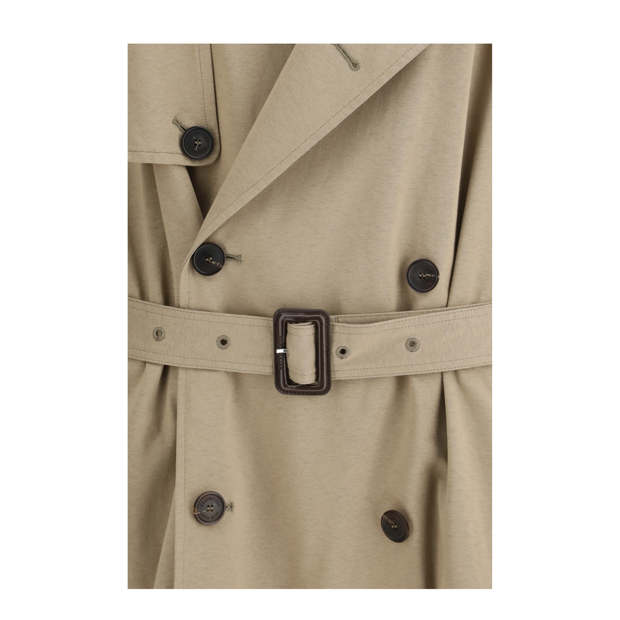 MAYFEYR - Balenciaga - Belted Double-Breasted Trench Coat - 862426TSVC1