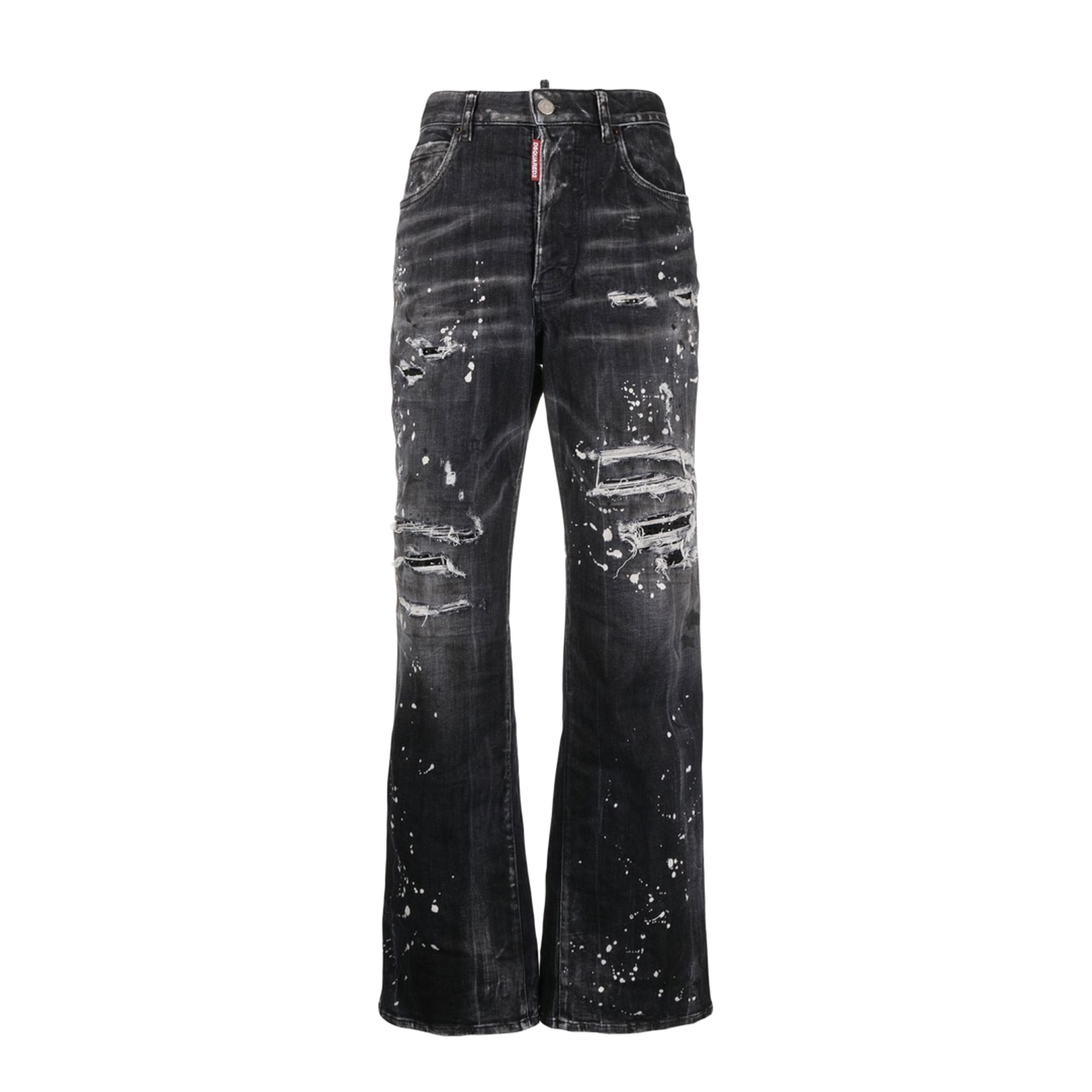 Distressed Bootcut Jeans