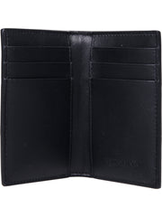 Intrecciato Cassette Leather Flap Card Wallet