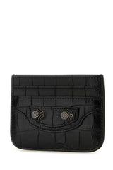 Le Cagole Croc Embossed Cardholder