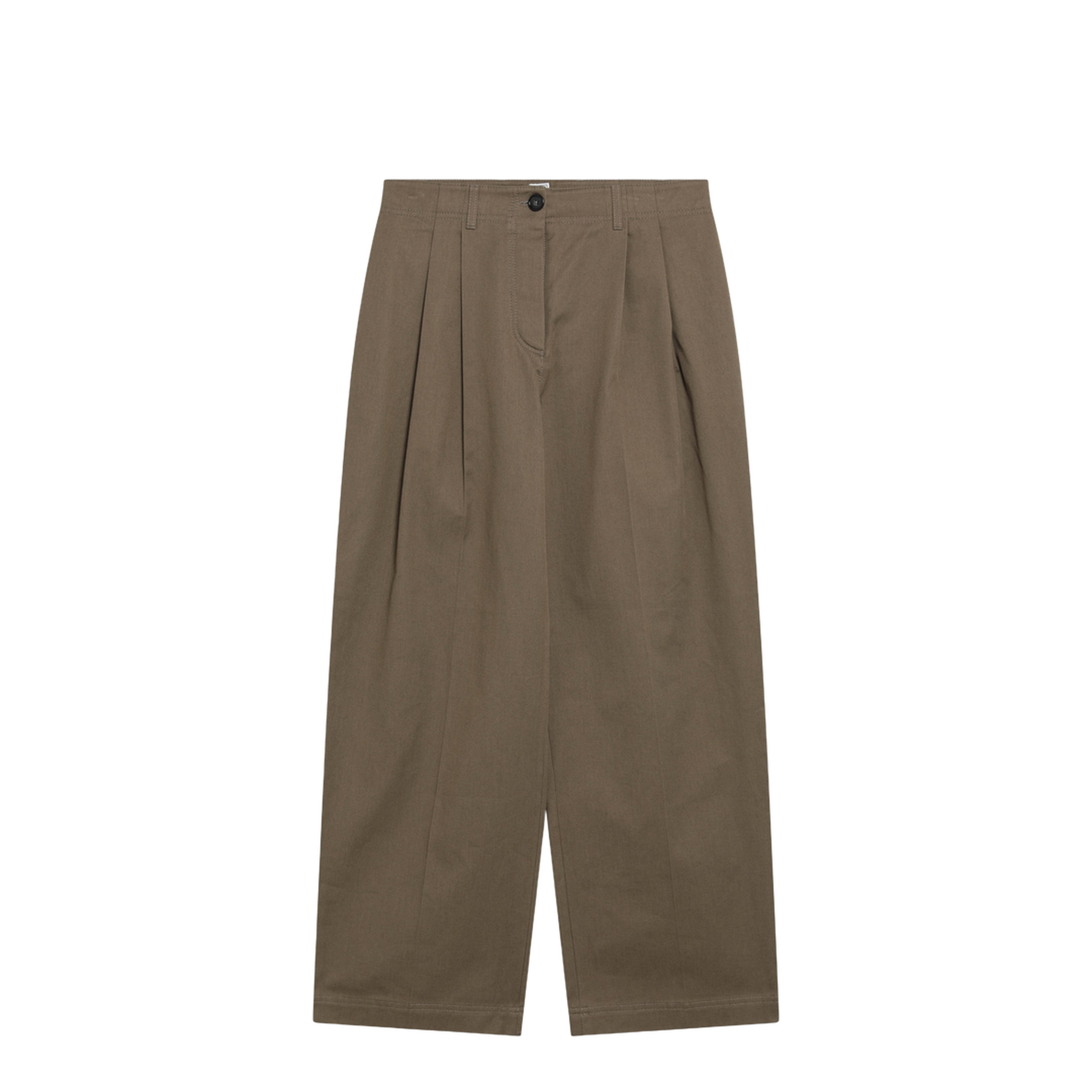 MAYFEYR - Toteme - Hazelnut Cotton Trousers - 242-WRB1641TFB0103288