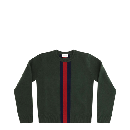 MAYFEYR - Gucci - Web Stripe Wool Sweater - 867433XKFNR