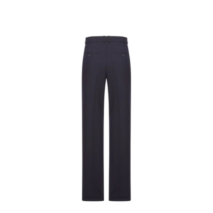 MAYFEYR -  - High-Waisted Tailored Pants In Wool Chinè - 844153Y5K32