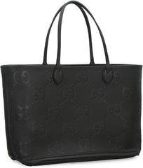 Jumbo Gg Large Tote Bag Black In Jumbo Gg Leather