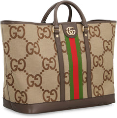 Jumbo Gg Fabric Shopping Bag 8396