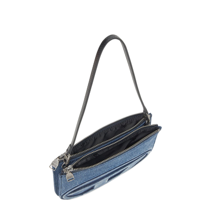 Twin Denim Shoulder Bag