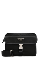 Re-Nylon Crossbody Bag, Silver Hardware