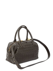 Medium Bauletto Top Handle Bag, Gold Hardware