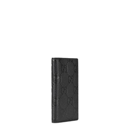 Imprint Long Card Case in Black GG Leather