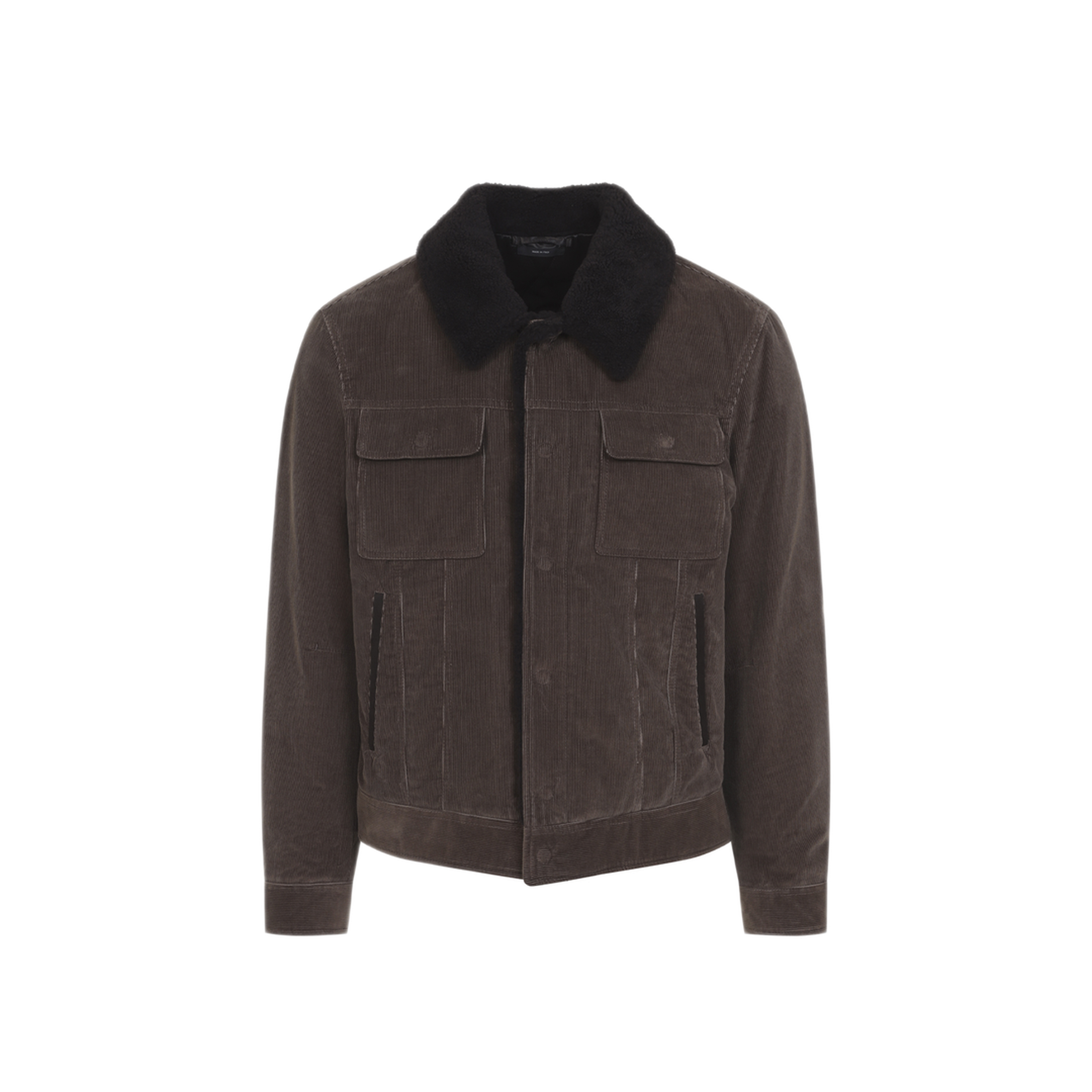 MAYFEYR - Tom Ford - 900 Wale Cord Sherling Collar Trucker - OBS083FMC330EBP