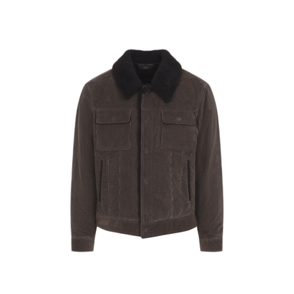 MAYFEYR - Tom Ford - 900 Wale Cord Sherling Collar Trucker - OBS083FMC330EBP