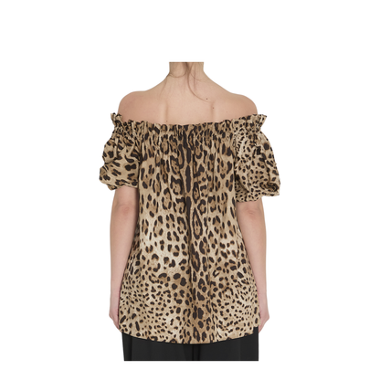 Animal Print Cotton Top