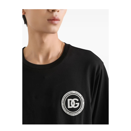 MAYFEYR - Dolce & Gabbana - Cotton T-Shirt With Patch - G8PN9ZG7PZF