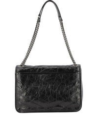 Niki Medium Shoulder Bag, Brushed Hardware