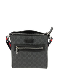 GG Supreme Flat Messenger bag, Silver Hardware