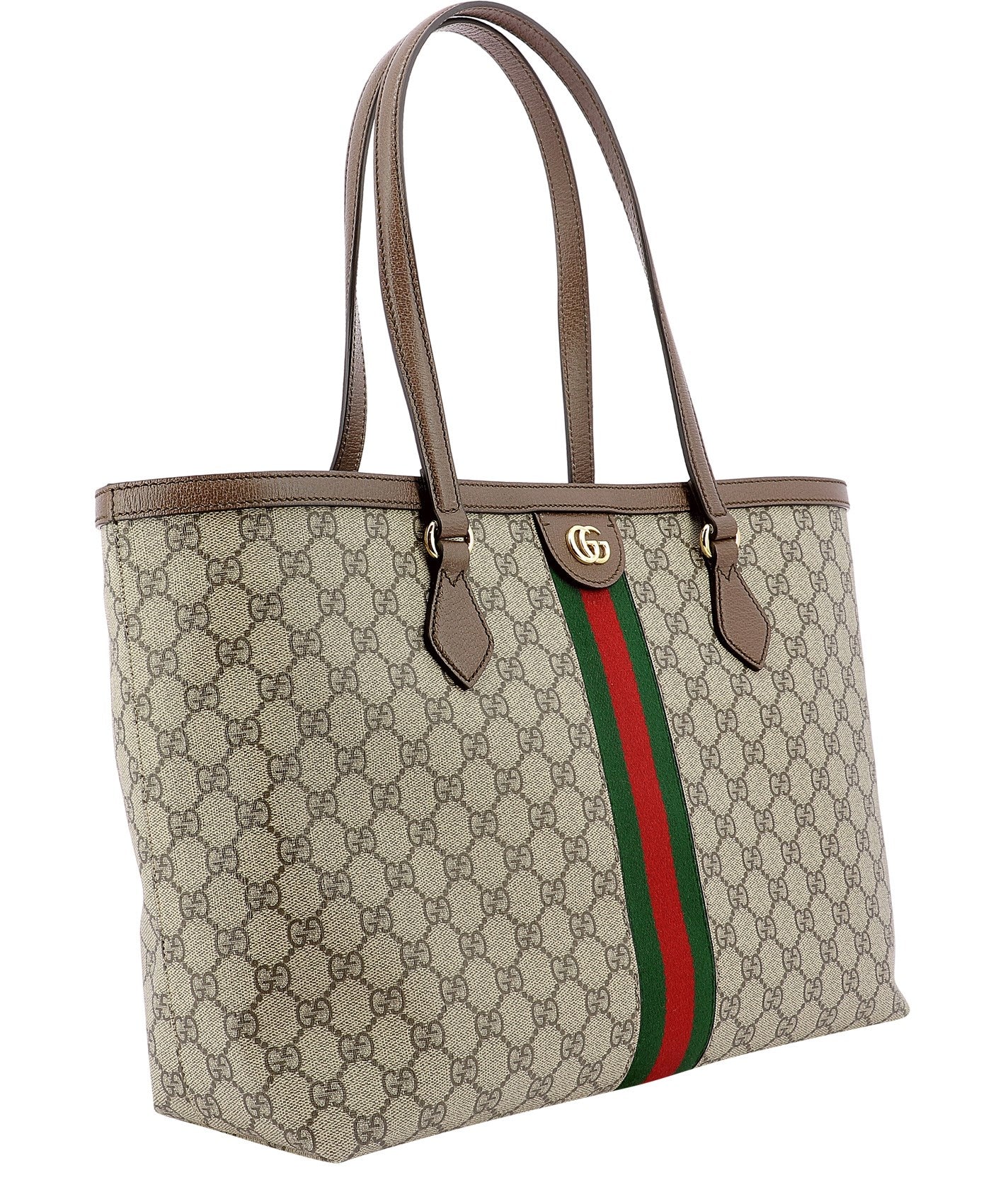 Ophidia Gg Middle-Sized Tote Bag Brown