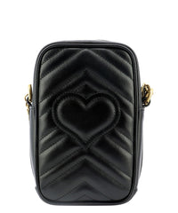 GG Marmont Phone Pouch Bag, Gold Hardware