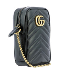 GG Marmont Phone Pouch Bag, Gold Hardware