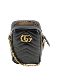 GG Marmont Phone Pouch Bag, Gold Hardware