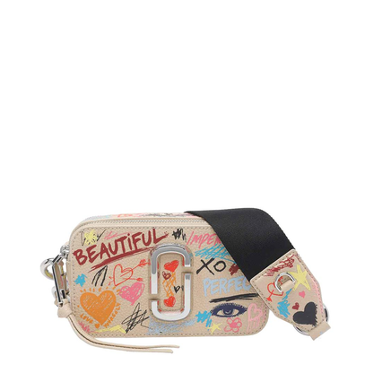 MAYFEYR - Marc Jacobs - Beige Multi The Punk Scribble Snapshot Bag - 2S6HCR004H01261