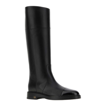 MAYFEYR - Valentino - Black Leather Zimmy Boots - 9W2S0QA0KIU0NO