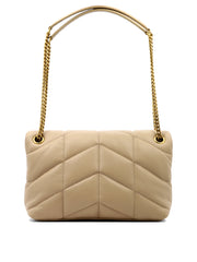 Puffer Small Shoulder Bag, Gold Hardware