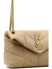 Puffer Small Shoulder Bag, Gold Hardware