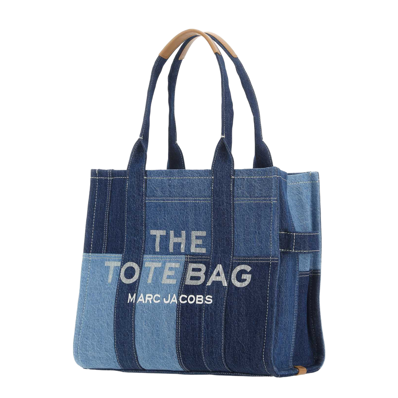 The Large Tote Denim Patchwork
