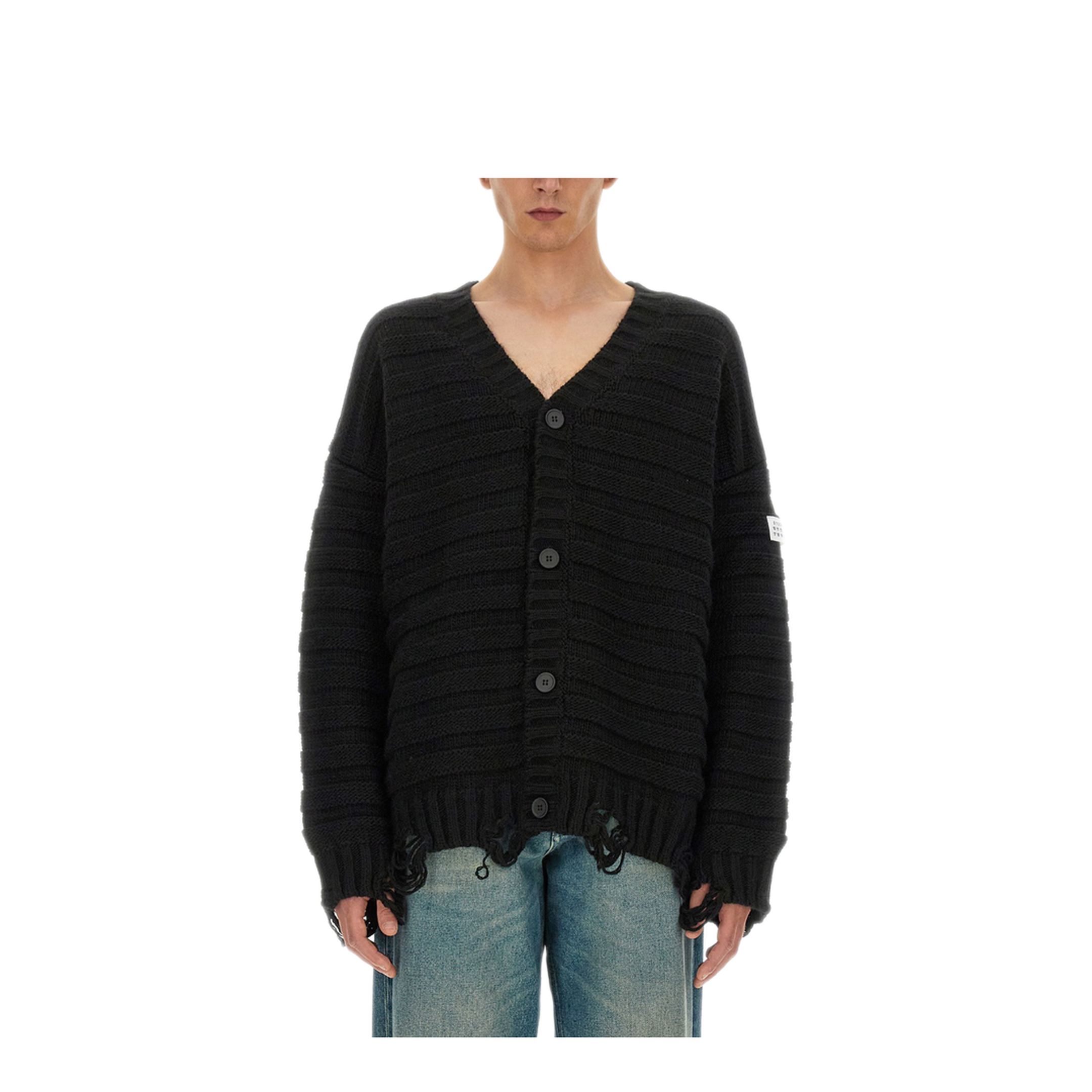 MAYFEYR - Mm6 Maison Margiela - Cardigan With V-Neck - SH0HP0005M13040900