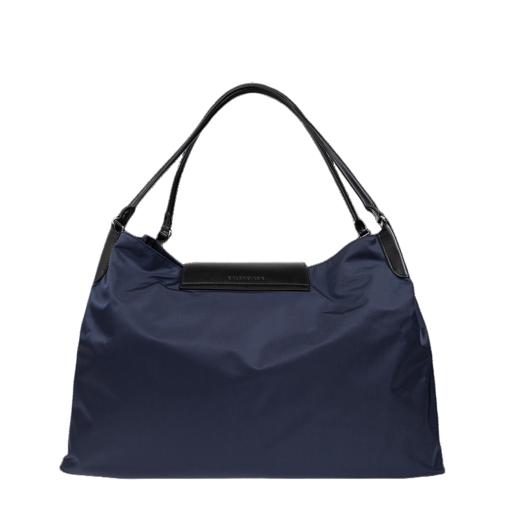 Midnight Blue Nylon Large Genève Shopping Bag