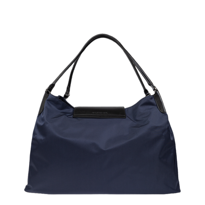 Midnight Blue Nylon Large Genève Shopping Bag