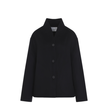 MAYFEYR - Studio Nicholson - Rhine Stand Collar Double Faced Jacket - RHINESNW1872DARKEST