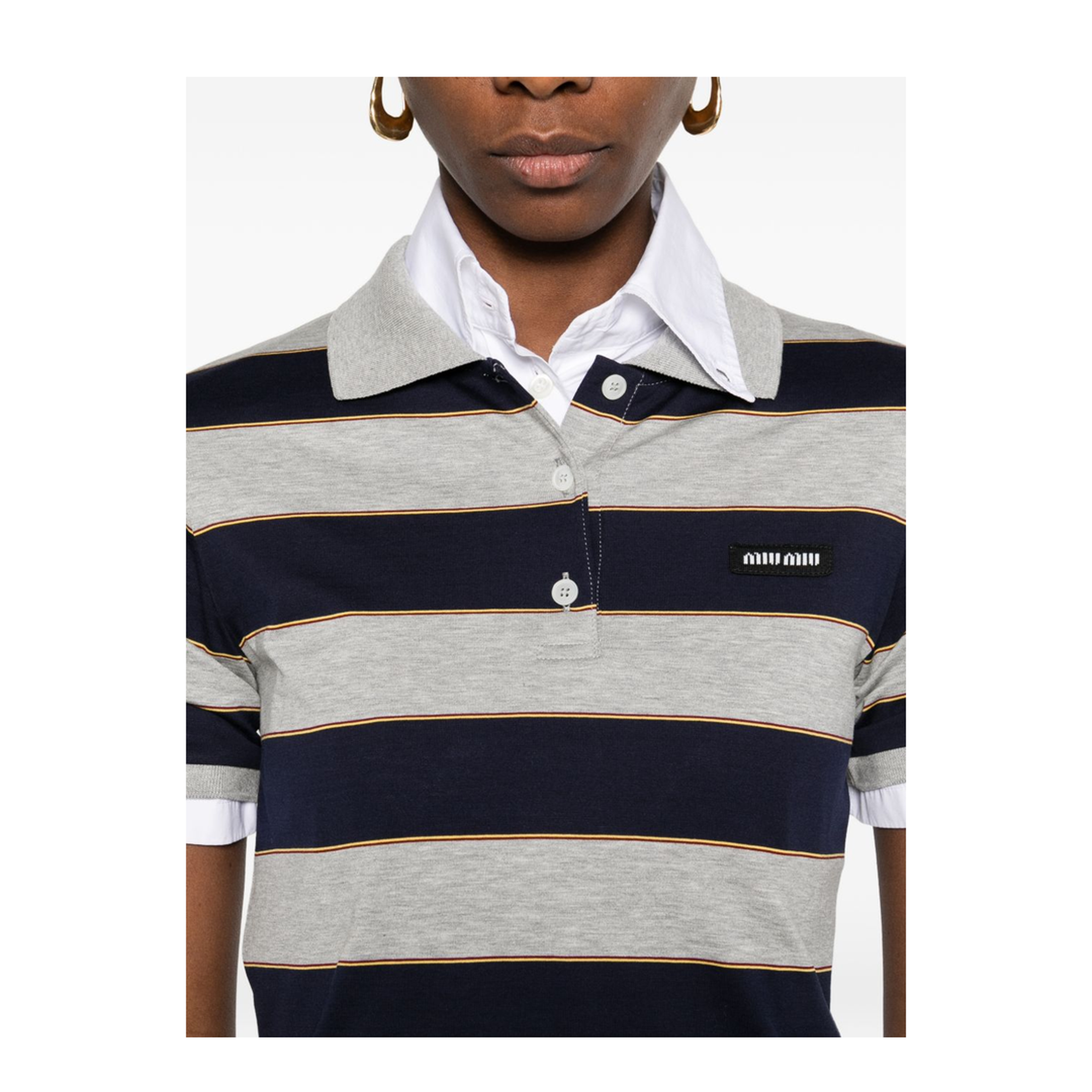 MAYFEYR - Miu Miu - T-Shirts And Polos Blue - MJN53614RTF005R