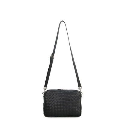 Intrecciato Leather Camera Bag
