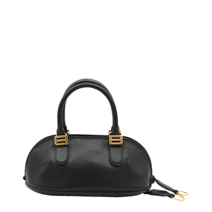 Bolero Mini Smooth Calfskin Bowling Bag - Noir