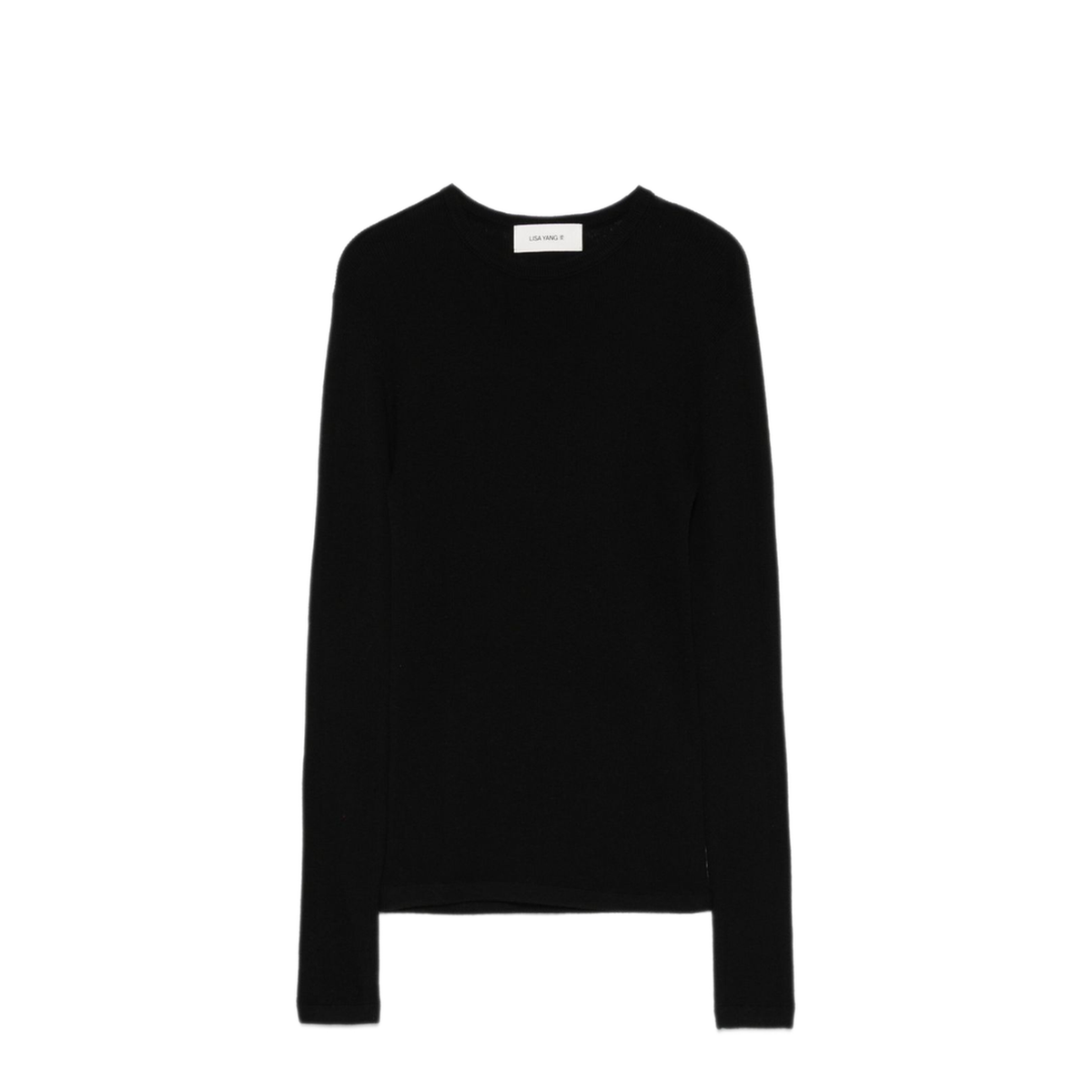 MAYFEYR - Lisa Yang - Black Crew Neck Long Sleeve T Shirt - 2025146OR